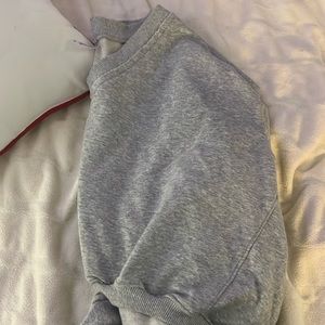 Grey Cropped Sweatshirt